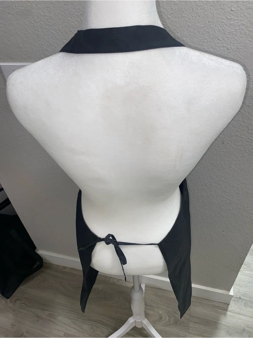 Black 'Cooking' Kitchen Apron with Utensil Design